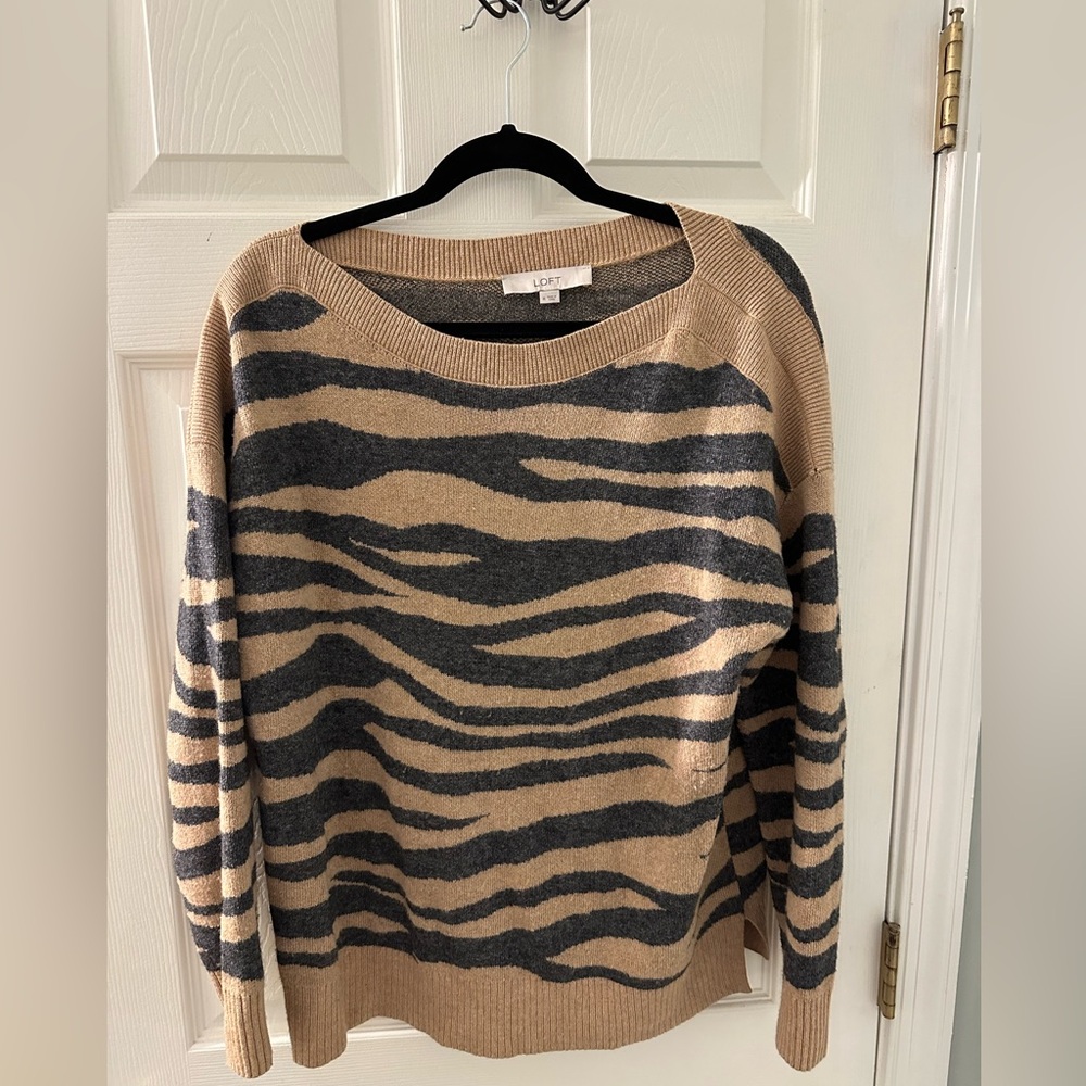 Loft animal print sweater
